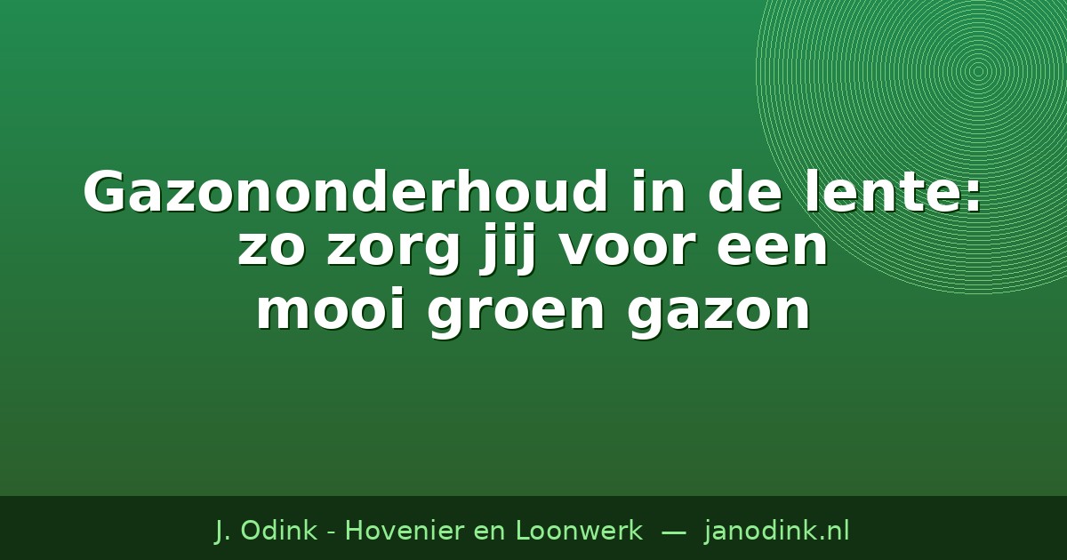 gazononderhoud