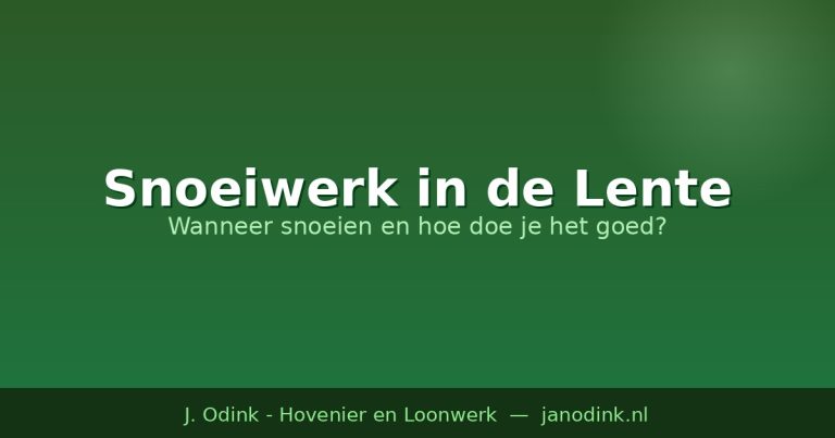 Snoeiwerk in de Lente: Wanneer en Hoe Doet u het Goed?
