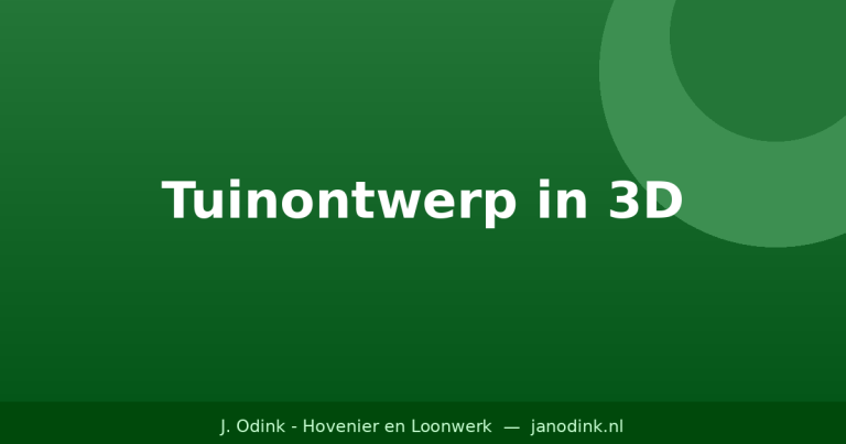 Tuinontwerp in 3D