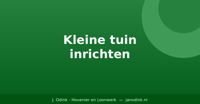 Kleine tuin inrichten: 10 slimme tips