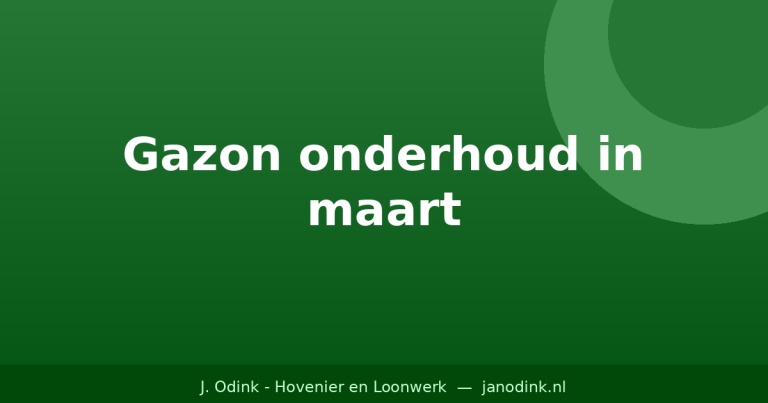 Gazon onderhoud in maart: zo start je het tuinseizoen goed