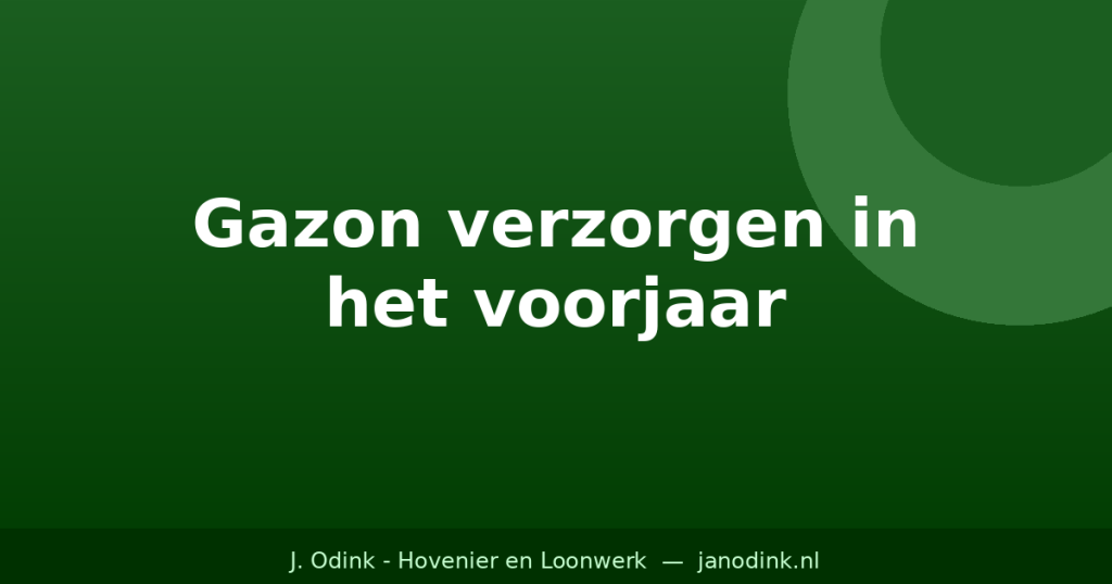 Gazon verzorgen in het voorjaar: zo start je het nieuwe tuinseizoen goed